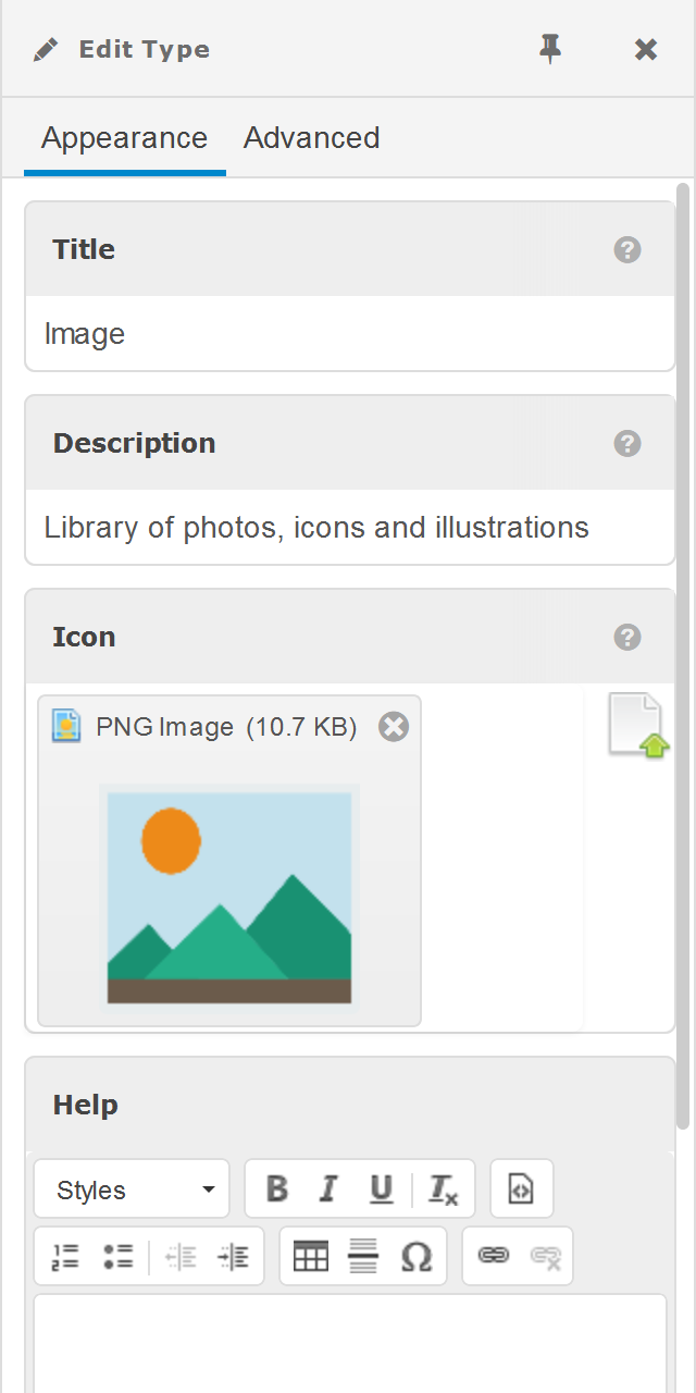 Content Type Editor