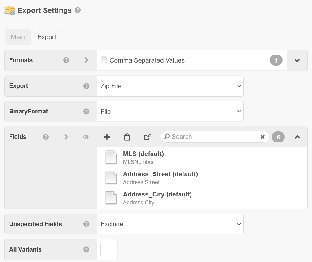 Version Settings