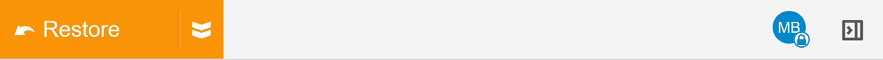 Restore Toolbar